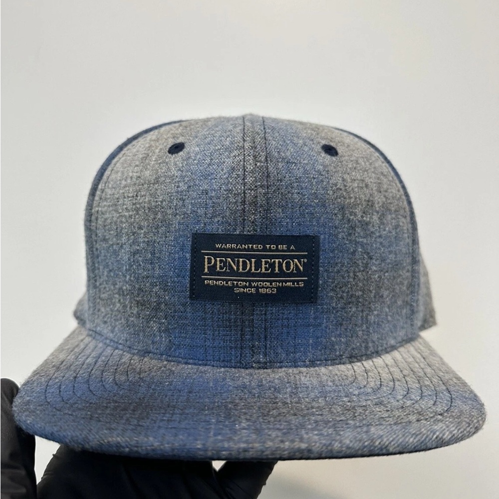 Pendleton Gray and Blue Wool Cap